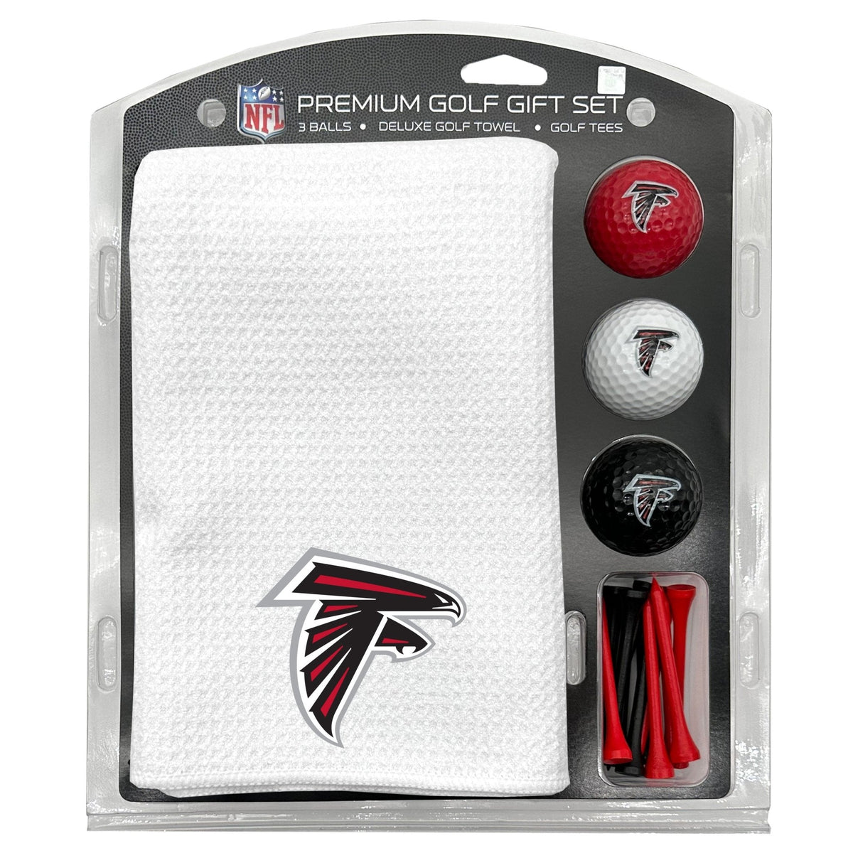 Atlanta Falcons White Microfiber Towel Golf Gift Set