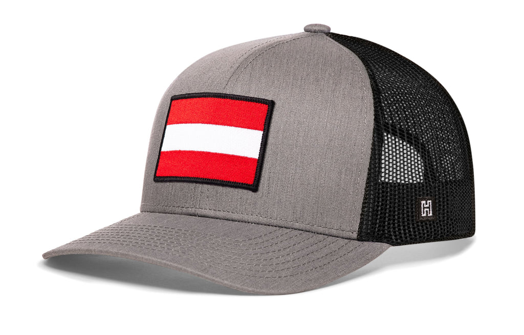 Austria Flag International Trucker Hat  |  Austrian Snapback