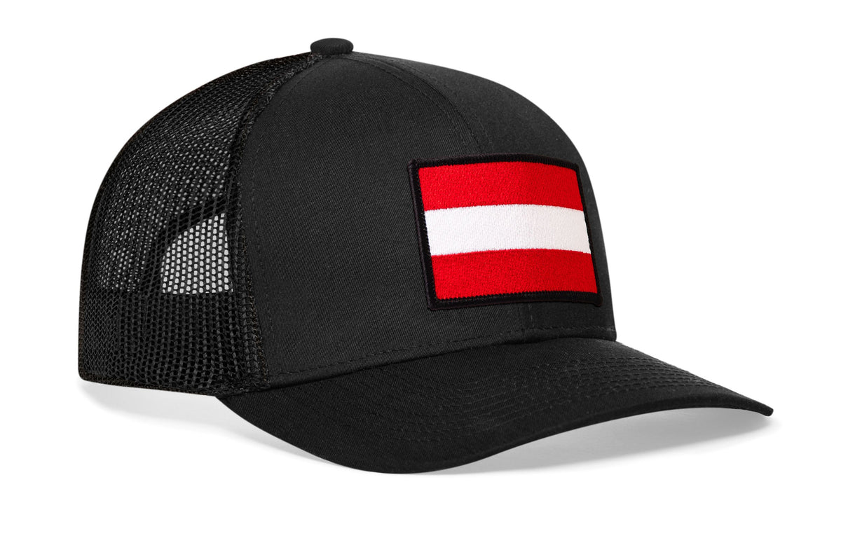 Austria Flag International Trucker Hat  |  Austrian Snapback