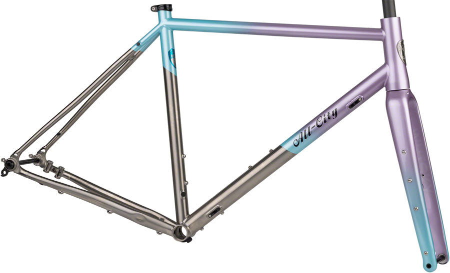 All-City Cosmic Stallion Ti Frameset - 700c/650b Titanium Laser Prism 52cm