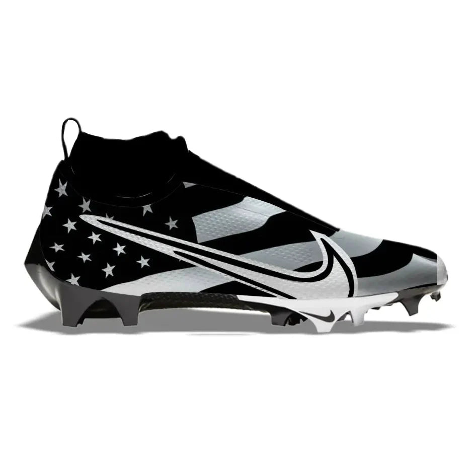 "Black & White USA Flag" Nike Vapor Edge Pro 360 Cleats