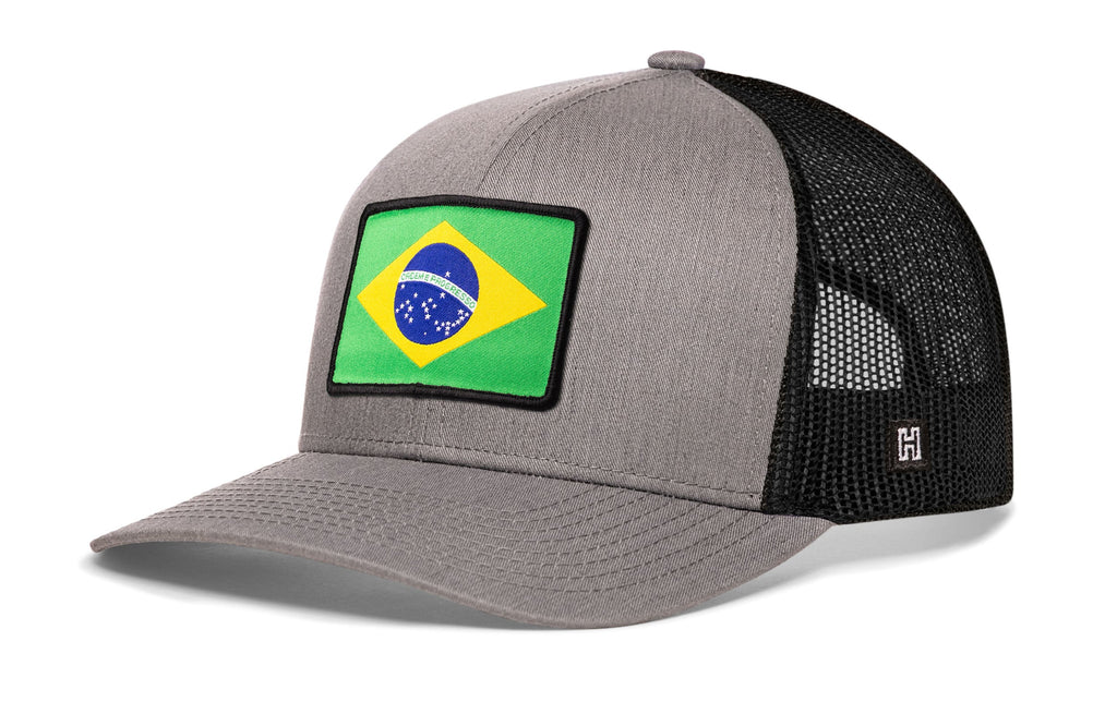 Brazil Flag International Trucker Hat  |  Brazilian Snapback
