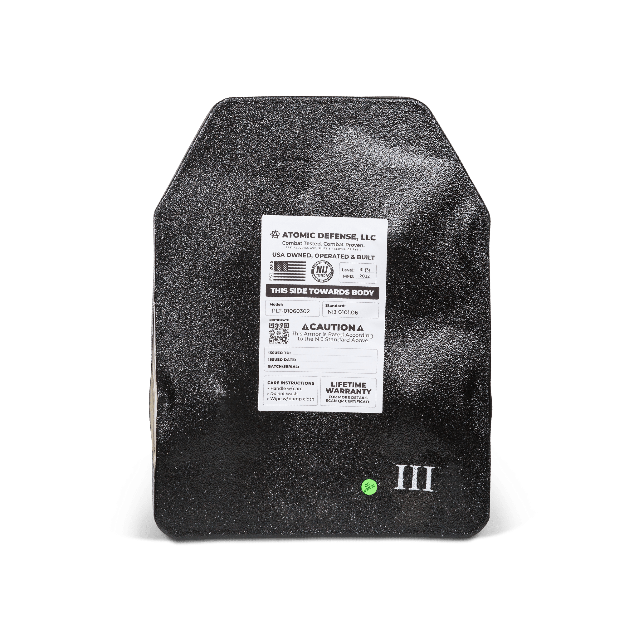 Bulletproof Backpack Insert | Level 3A, 3 and 4 Options