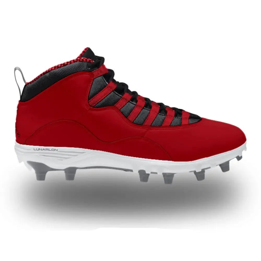 "Bulls” Jordan 10 TD Mid Cleats