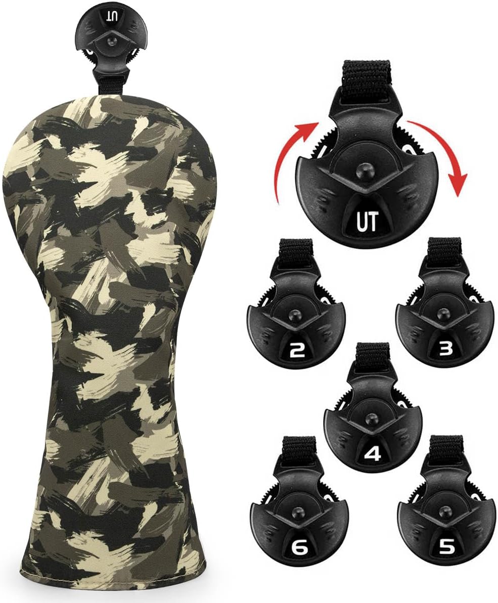 Woodland Camo Golf Headcovers | Driver, Fairway & Hybrid