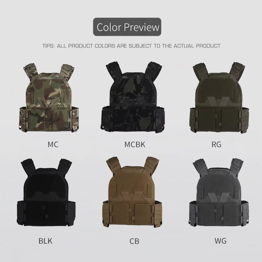 Camo Sub-Zero Style Plate Carrier Airsoft Hunting Tactical Vest with Multicaliber 9MM 6Pcs Long Mag/5.56 Triple Magazine Pouch