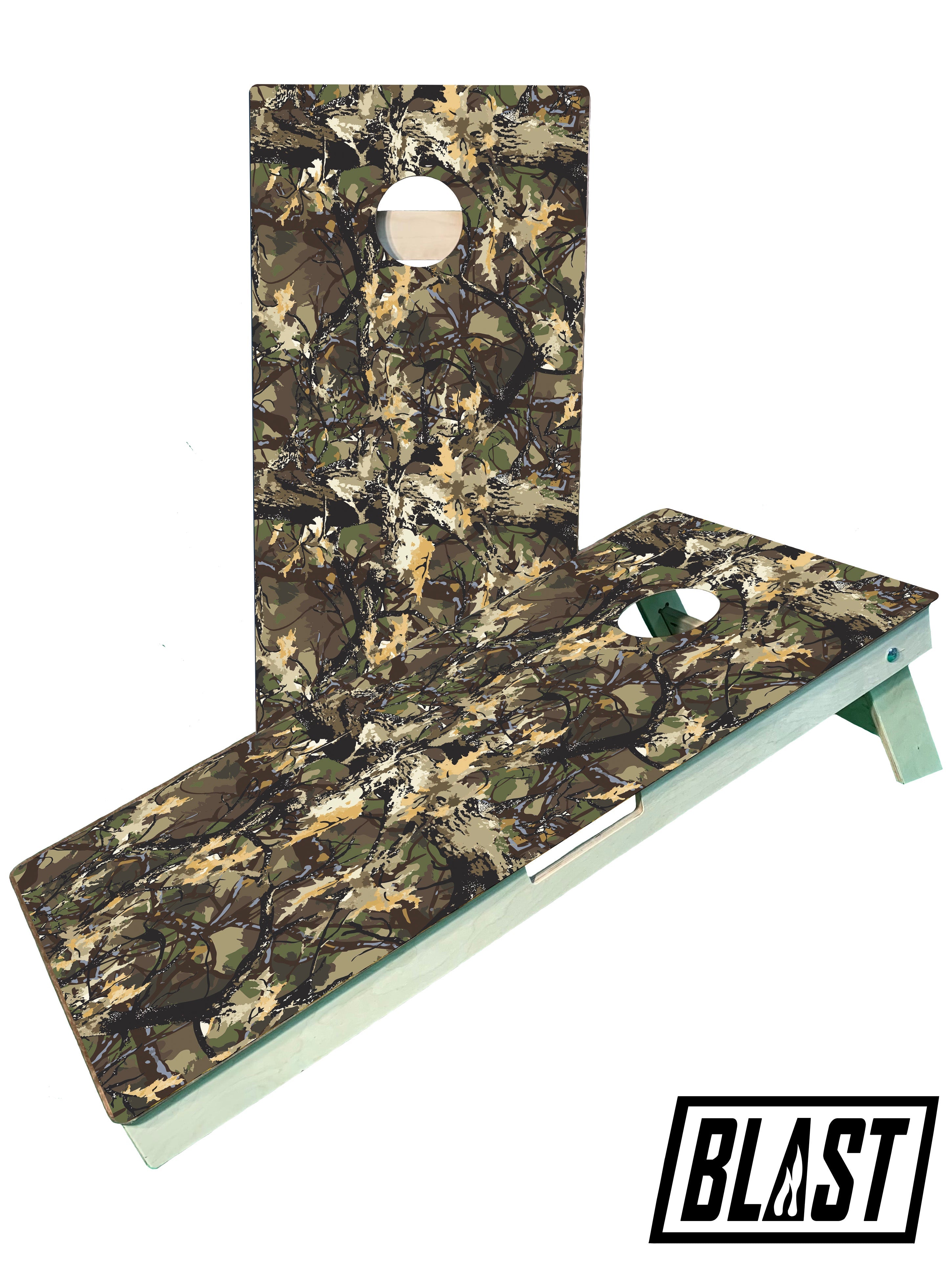 Camo Woods Hunting Pattern Cornhole Boards