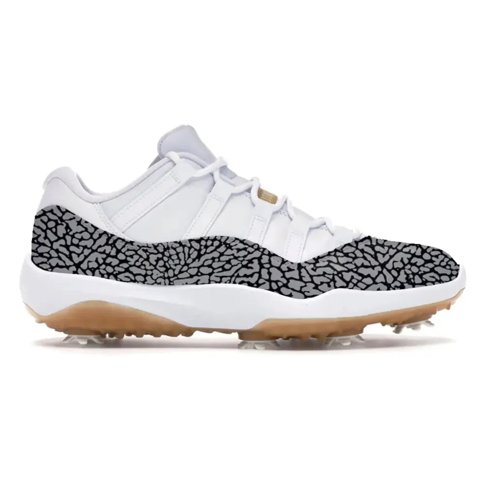 "Cement" Jordan 11 Retro Low Golf Shoes