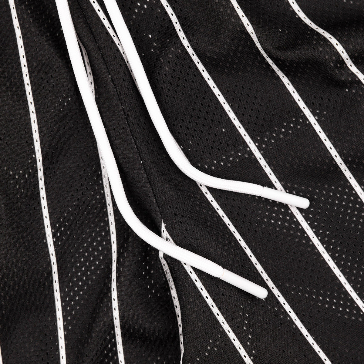 Common Hype Beacon Pinstripe Mesh Short Jet Black
