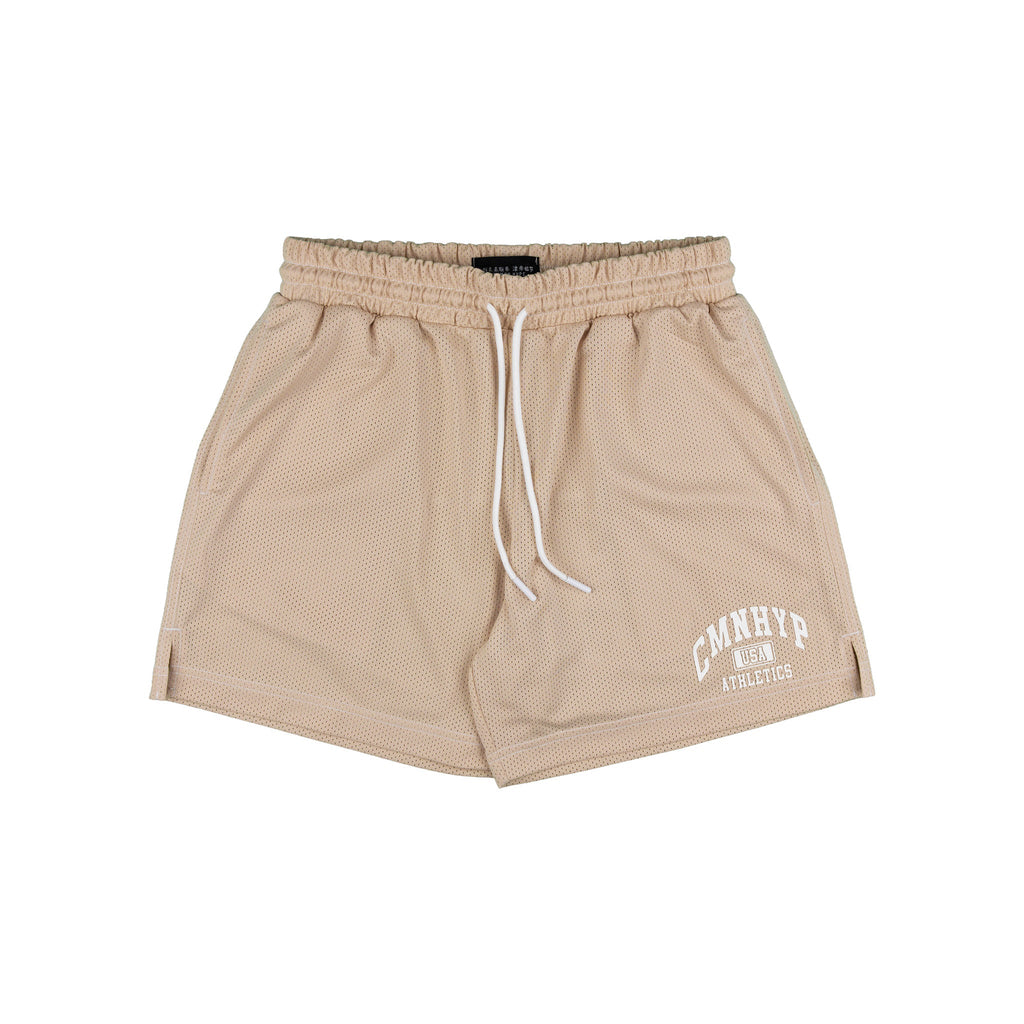Common Hype Athletics Contrast Mesh Short Cream