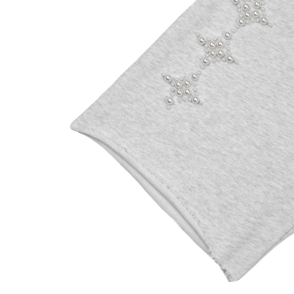 Commons Pearled Star Sweatshort Heather Grey