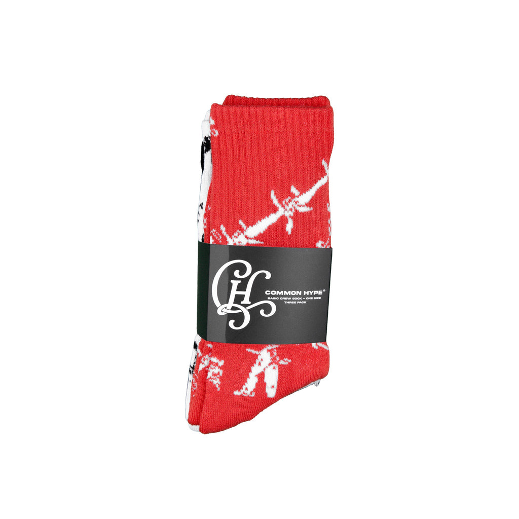 Common Hype Barbwire Sock Multi Color (3-Pack)