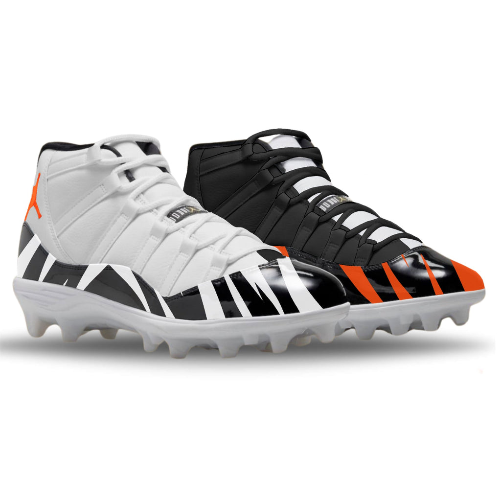 "Cincinnati Mismatch" Jordan 11 Retro TD Football Cleats
