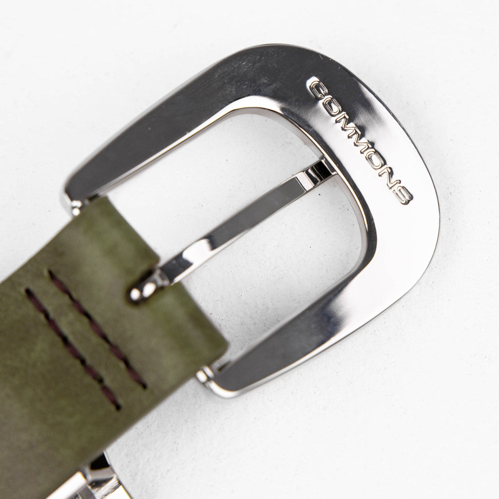 Commons Studios Outlaw Leather Belt Moss