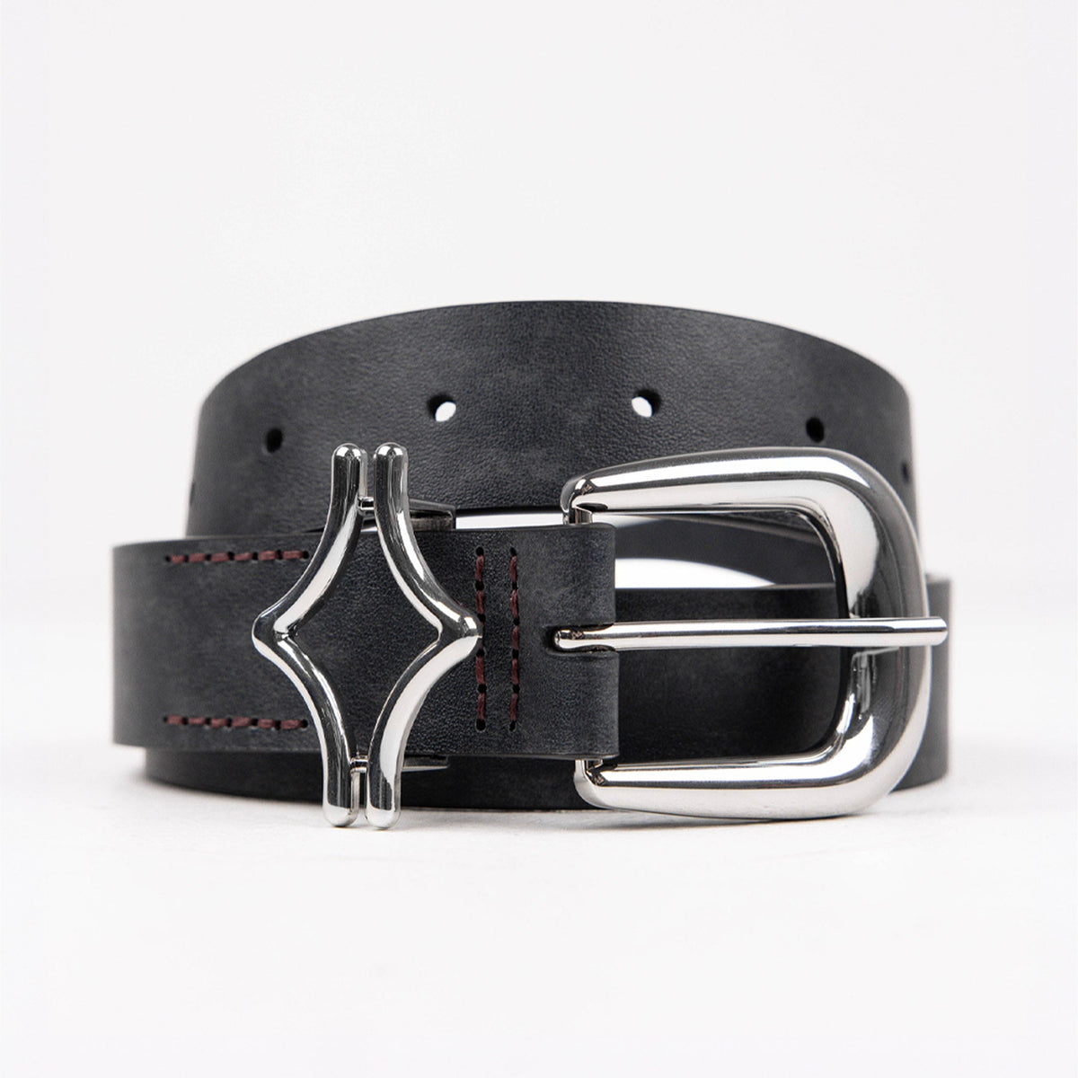 Commons Studios Outlaw Leather Belt Onyx