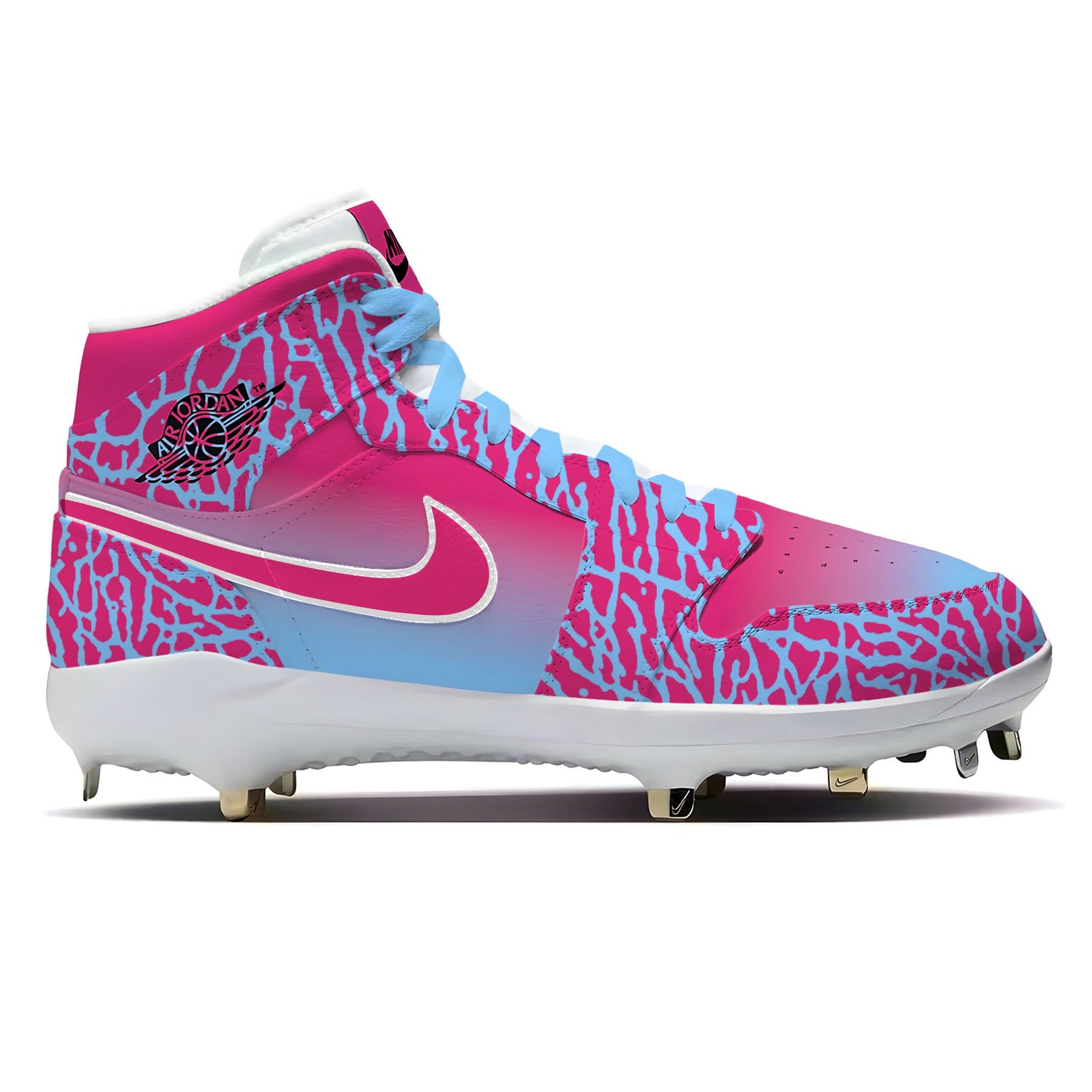 "Cotton Candy Freeze" Jordan 1 Retro Cleats