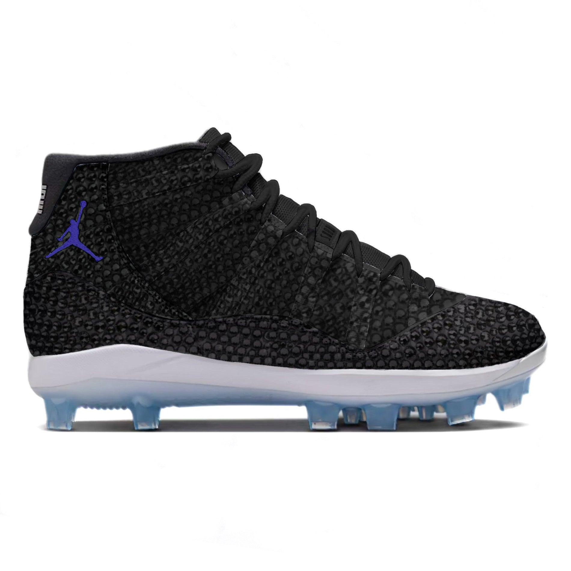 "Crystal Slam Jam" Jordan 11 Retro MCS Baseball Cleats
