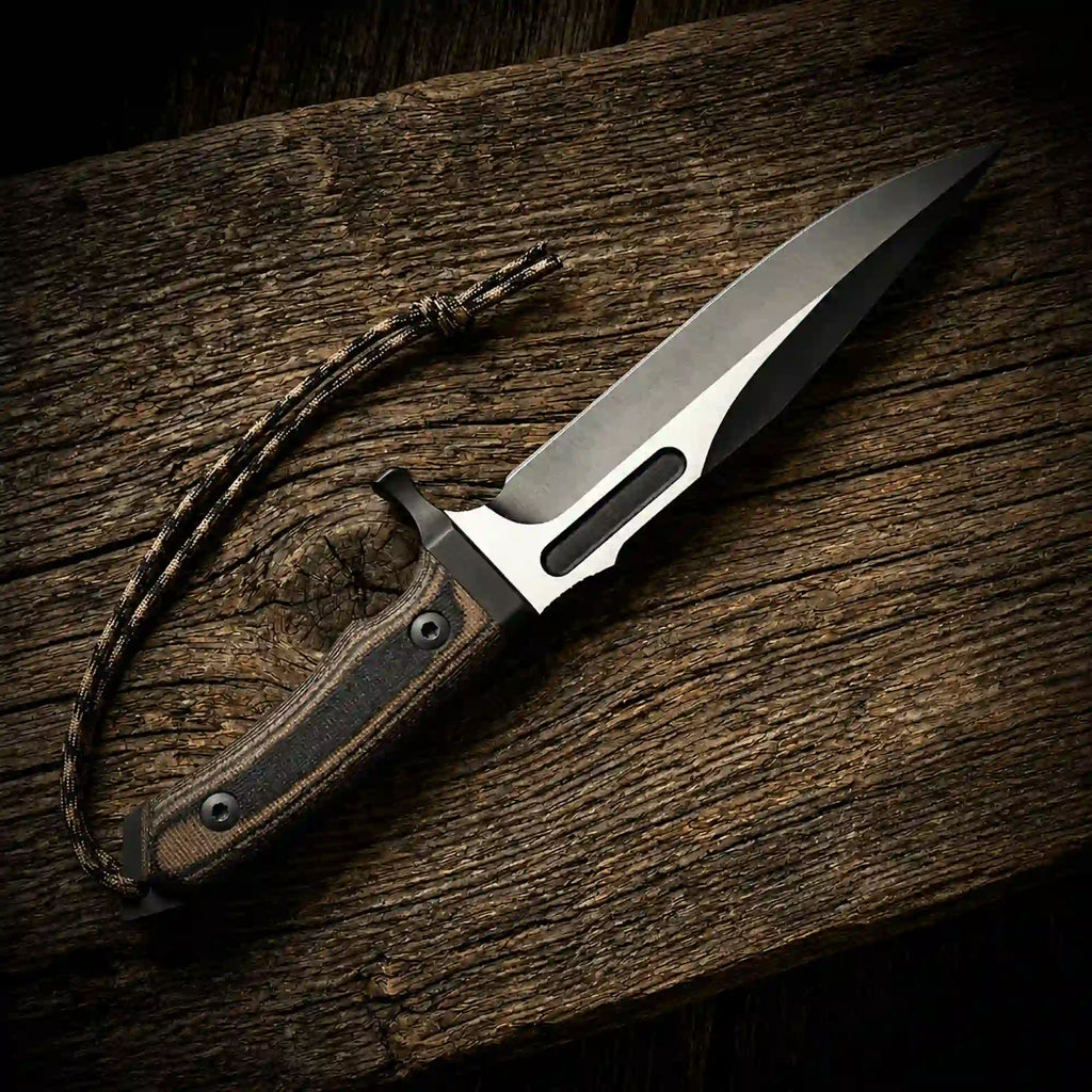 Rambo-Style Survival Bowie Knife – 14" D2 Spear Point with G10 Handle