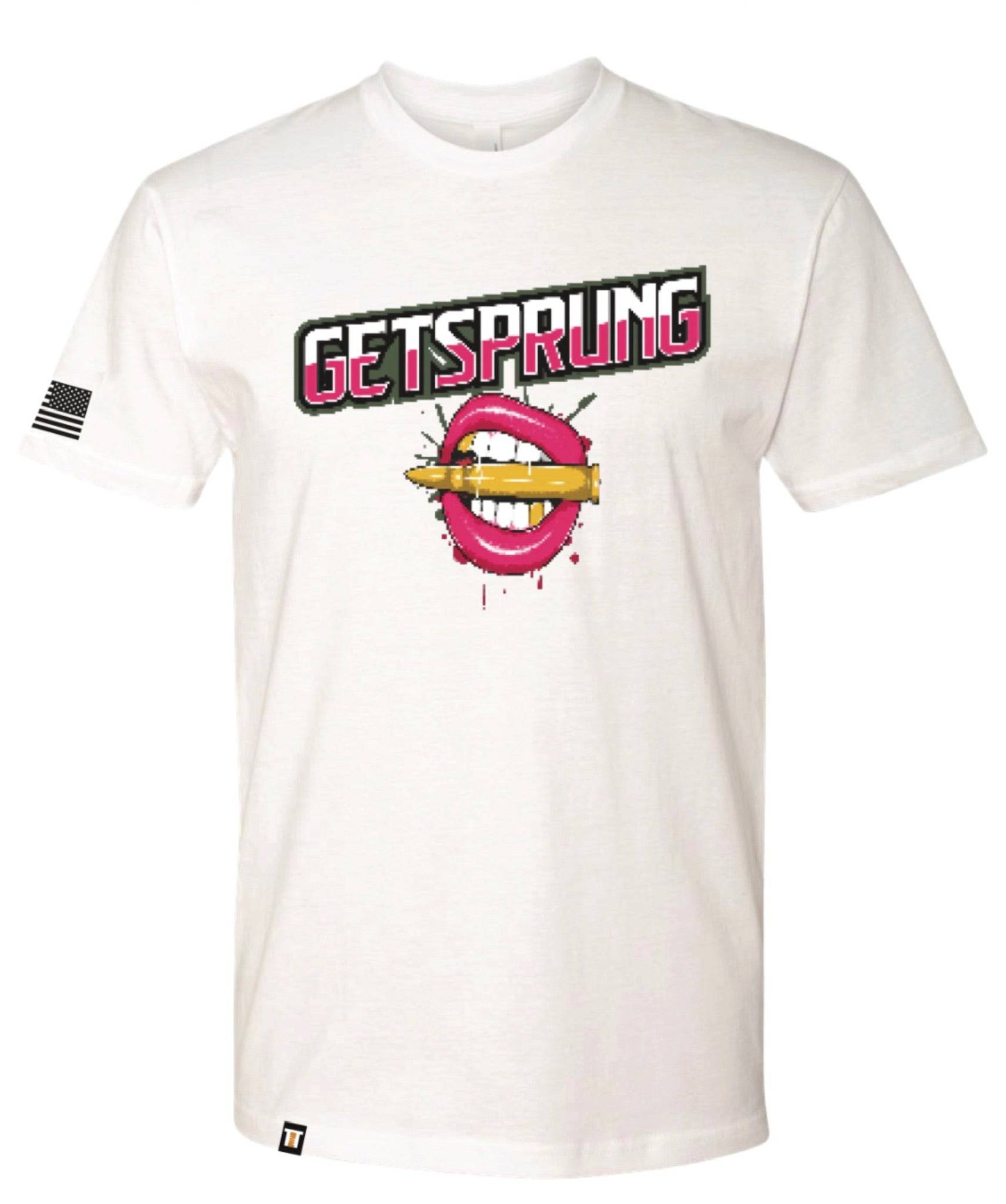 Men's & Women's Unisex Get Sprung Bullet Lips T-shirt