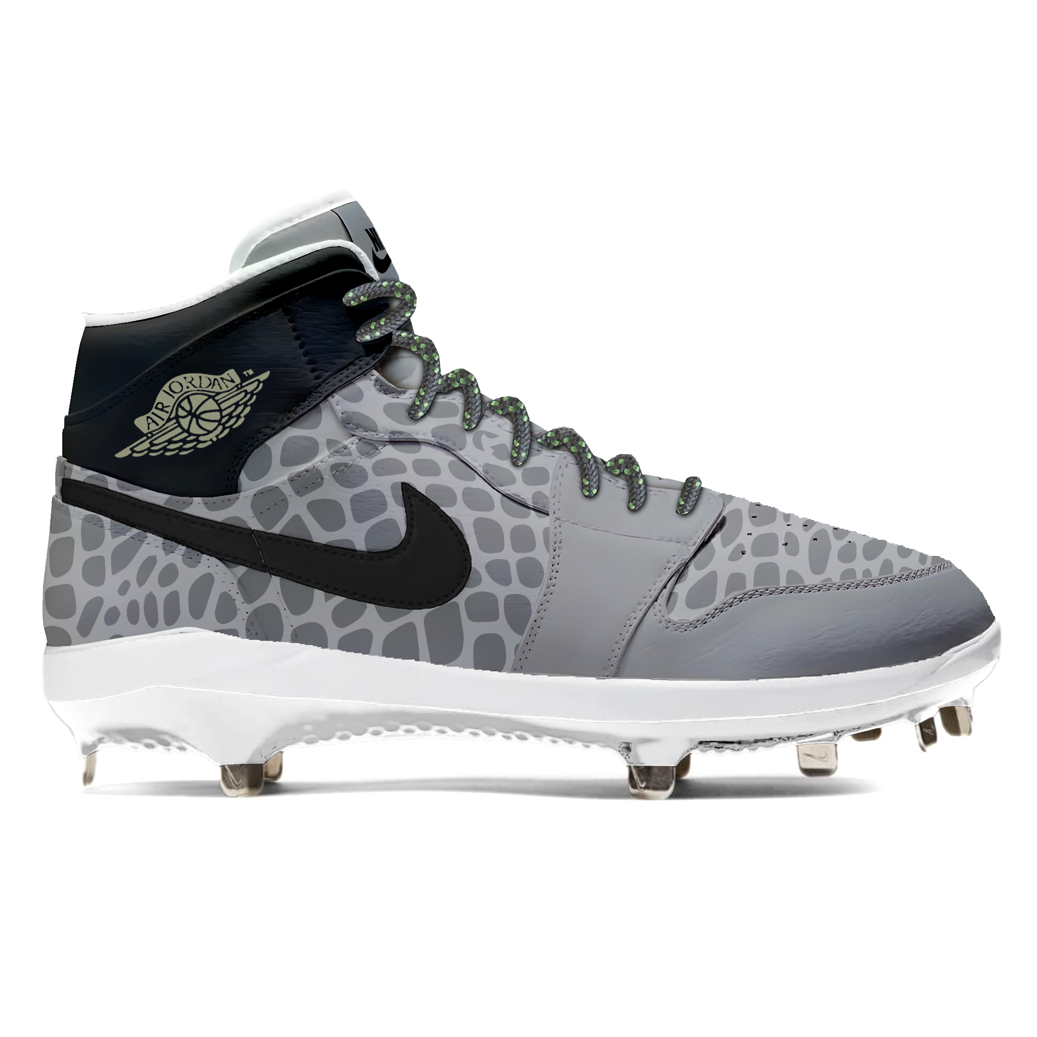 "Ghost Viper" Jordan 1 Retro Cleats