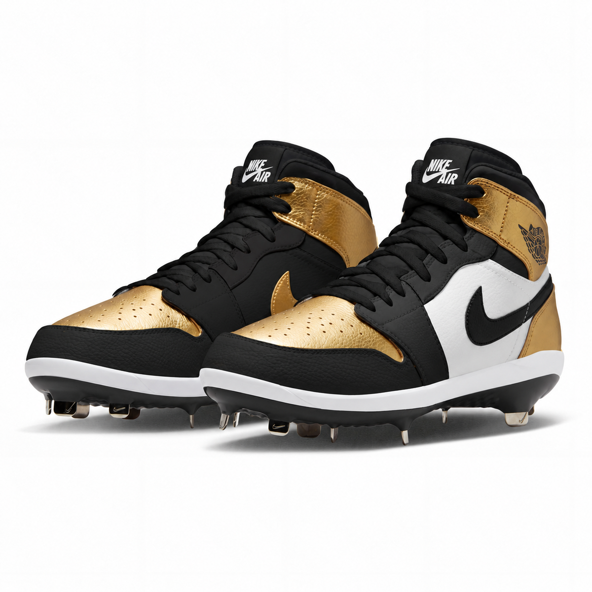 "Gold Toe" Jordan 1 Retro Cleats