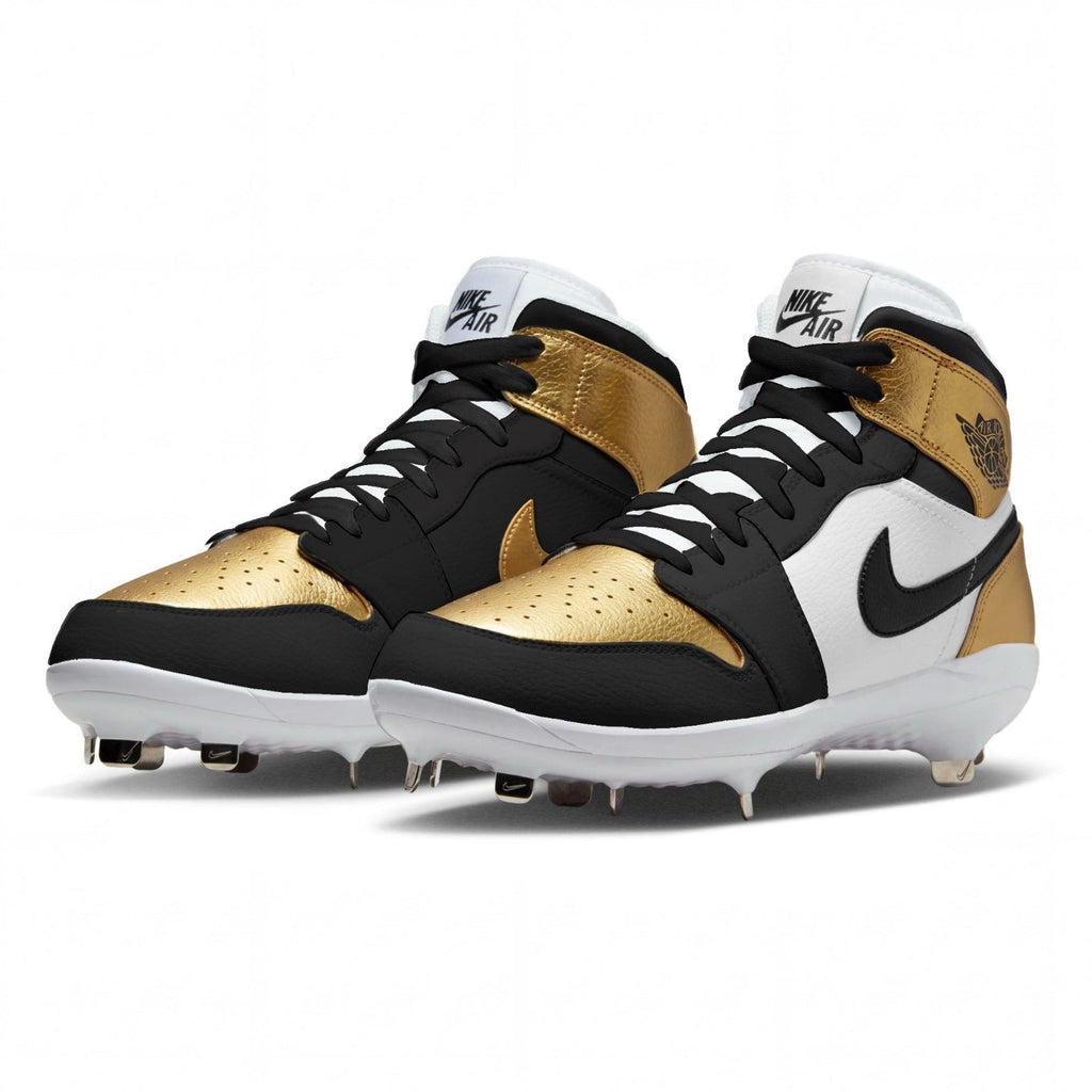 "Gold Toe" Jordan 1 Retro Cleats