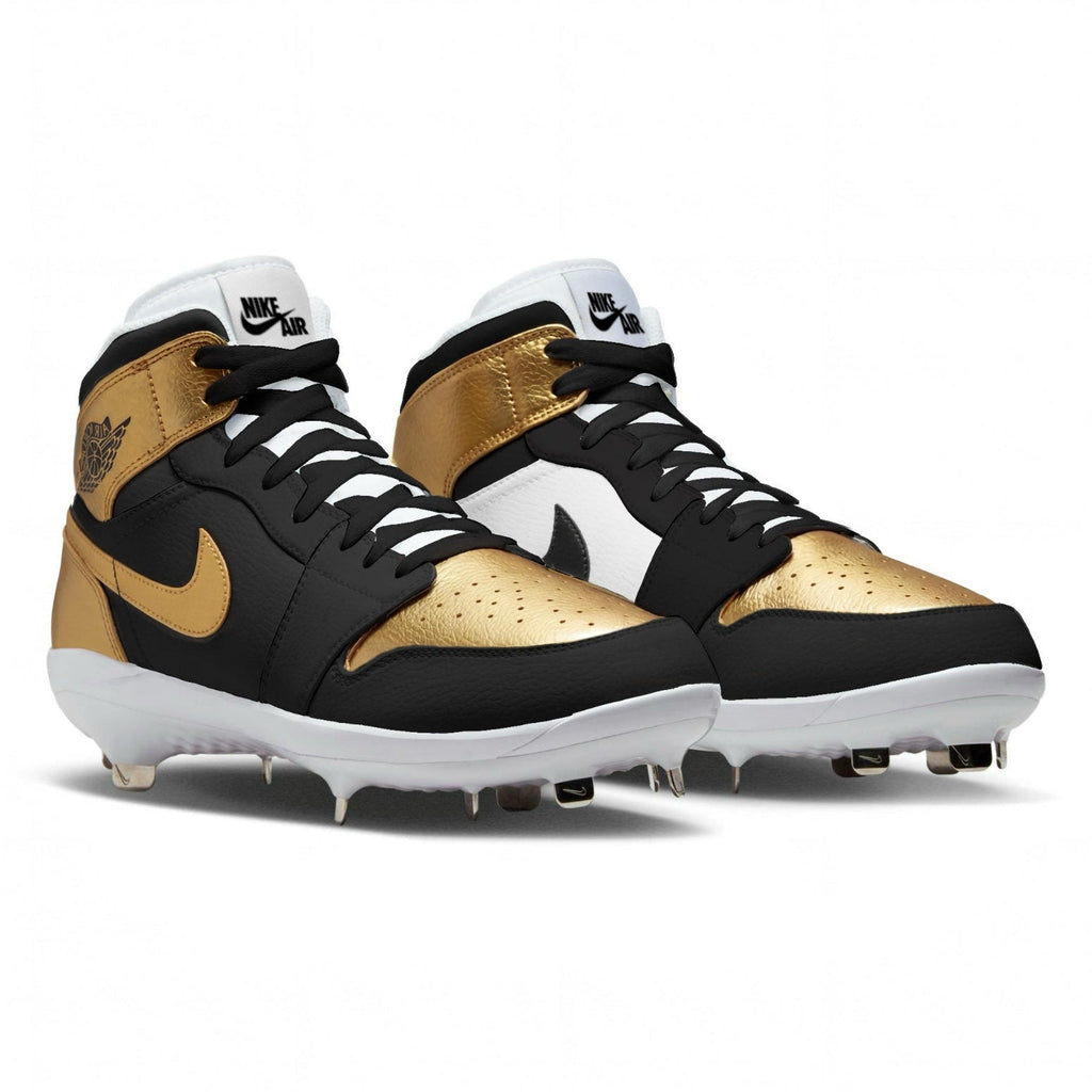 "Gold Toe" Jordan 1 Retro Cleats