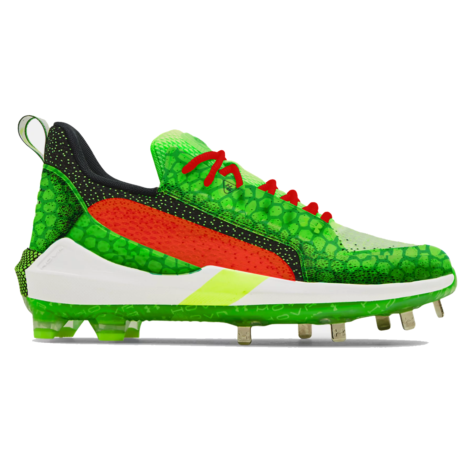 "Grinch" Under Armour Harper 6 Low ST Baseball Cleats