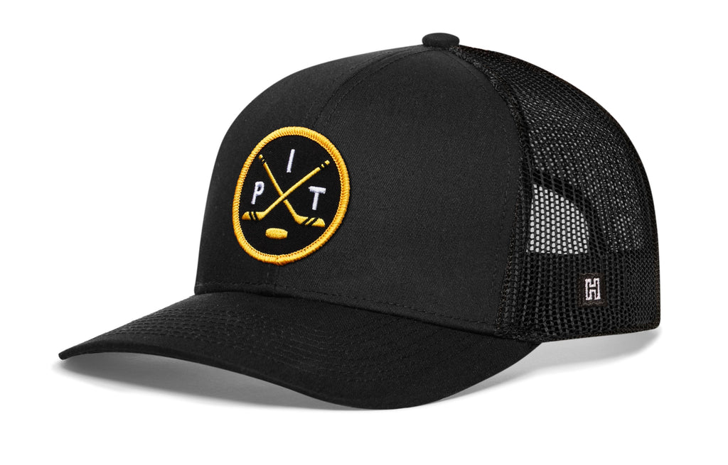 Pittsburgh Hockey Trucker Hat  |  PIT X Snapback