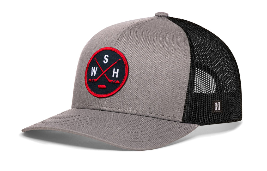 Washington DC Hockey Trucker Hat  |  WSH X Snapback