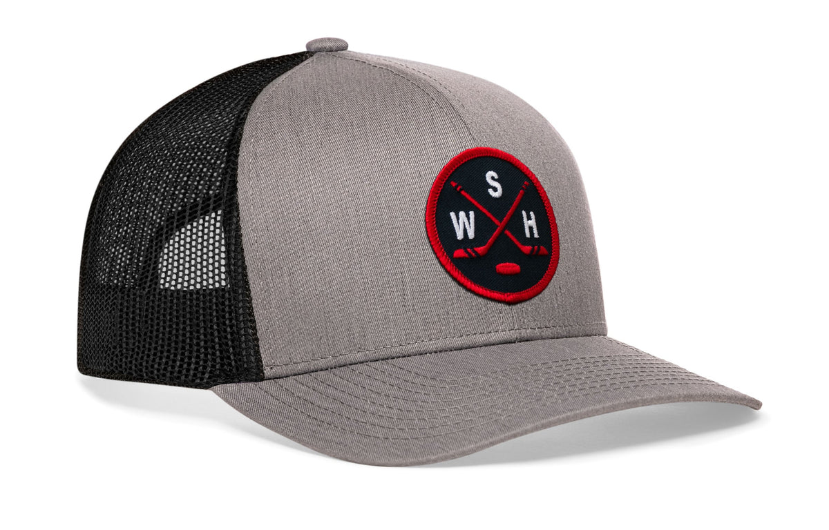 Washington DC Hockey Trucker Hat  |  WSH X Snapback