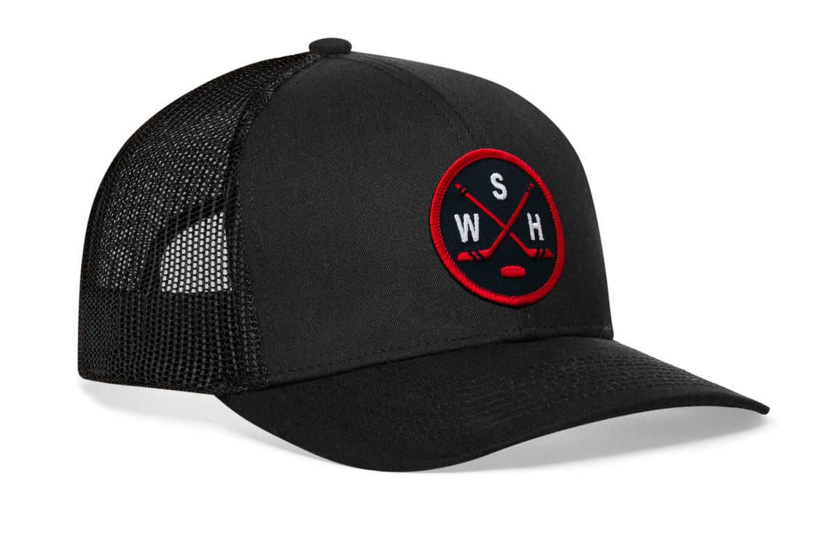 Washington DC Hockey Trucker Hat  |  WSH X Snapback