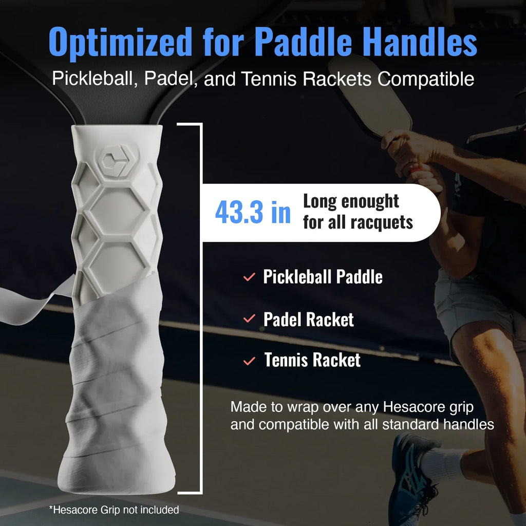 Hesacore Hesatac Pickleball Paddle Overgrip – White