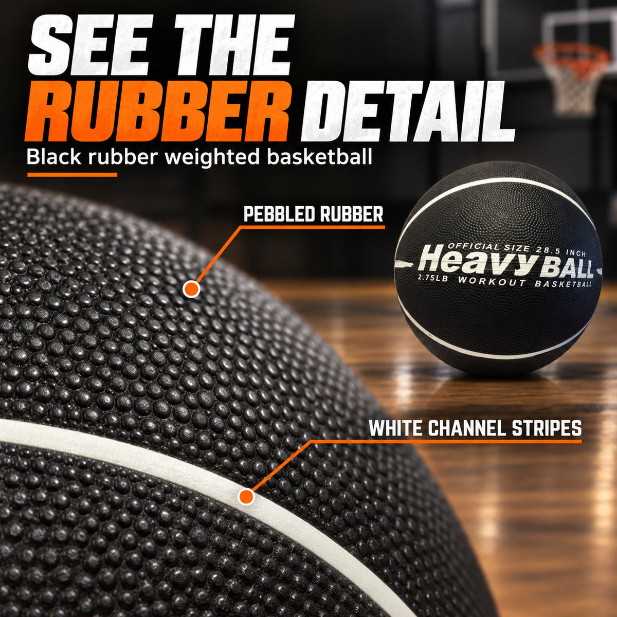 Weighted Basketball HeavyTrainer (3 or 2.75 lbs)
