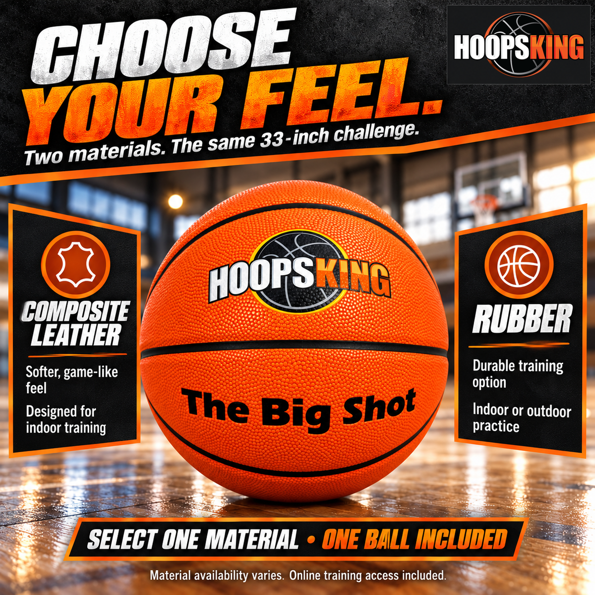 Big Shot 33" Training Basketball w- Training Video