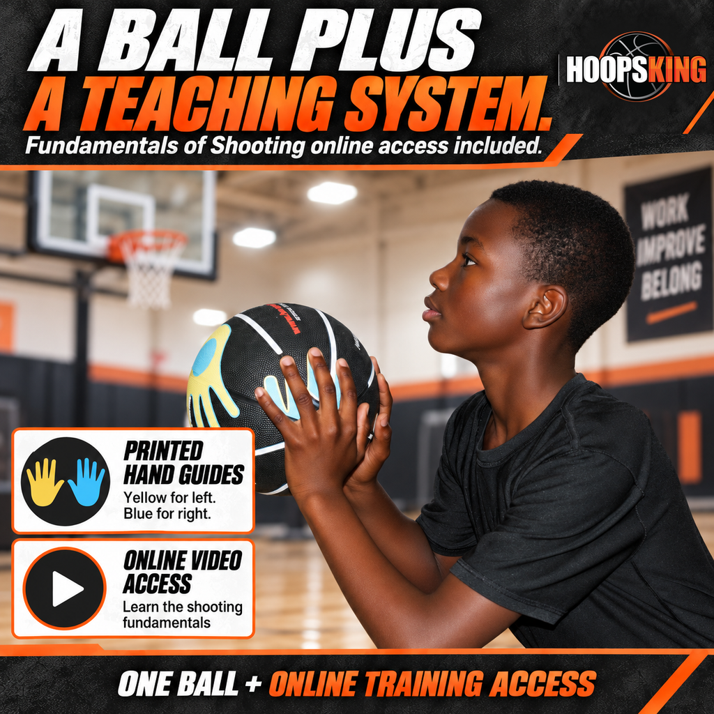 Hands on Shooter Basketball w- Hand Placement