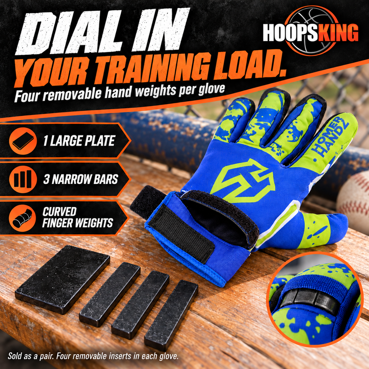 Homer Handz Weighted Batting Gloves |Baseball-Softball