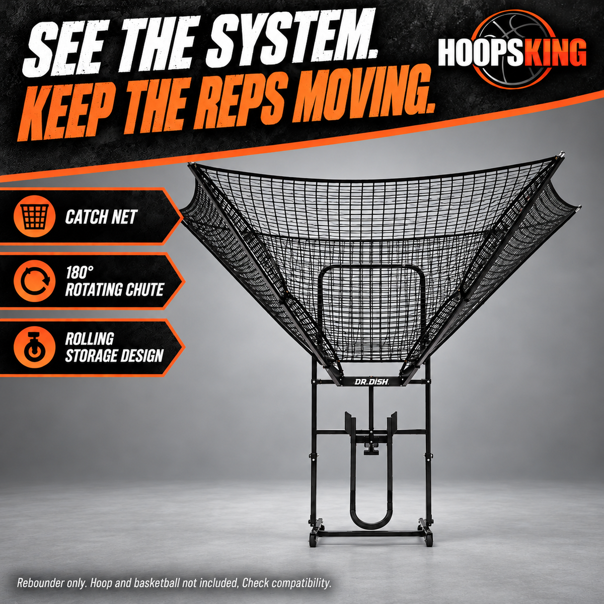 IC3 Basketball Shooting Machine Rebounder