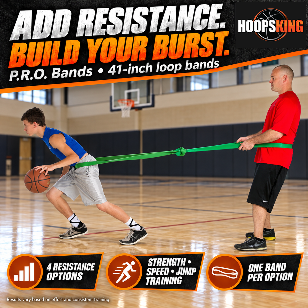 P.R.O. Bands Basketball Resistance Training Bands for Strength, Speed & Vertical Jump Training