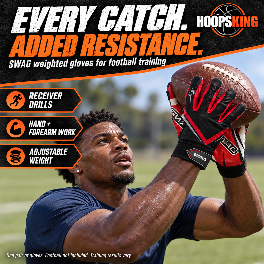 S.W.A.G. Adjustable Weighted Gloves | Men Women | Finger Weights | Basketball, Fitness, Exercise