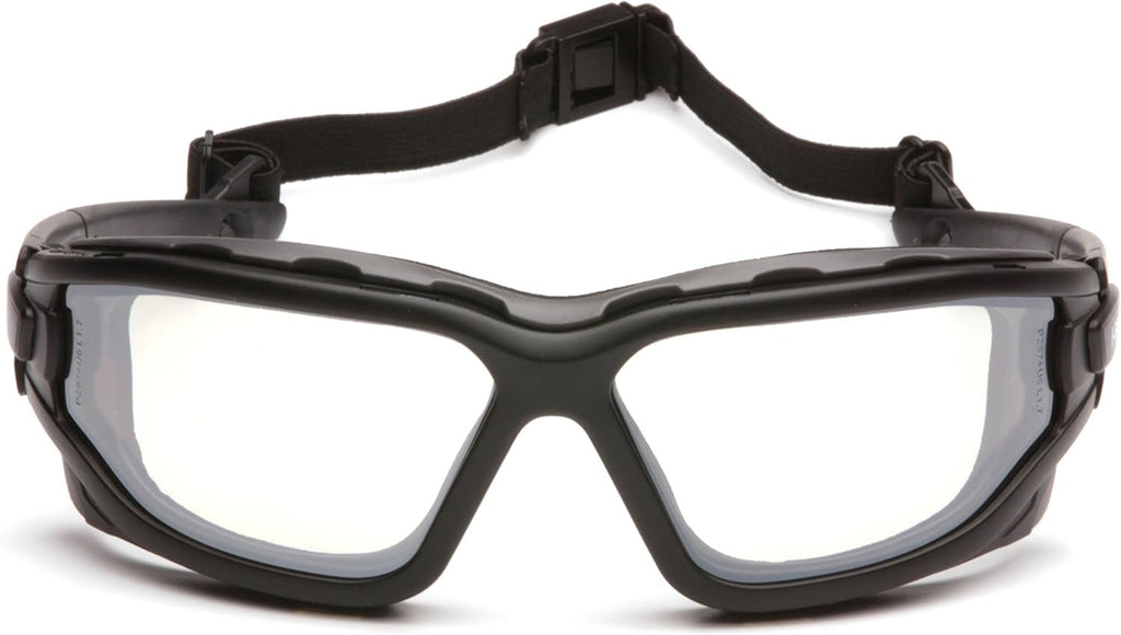 I-Force Sporty Dual Pane Anti-Fog Goggles with Black Frame and Clear Anti-Fog Lens