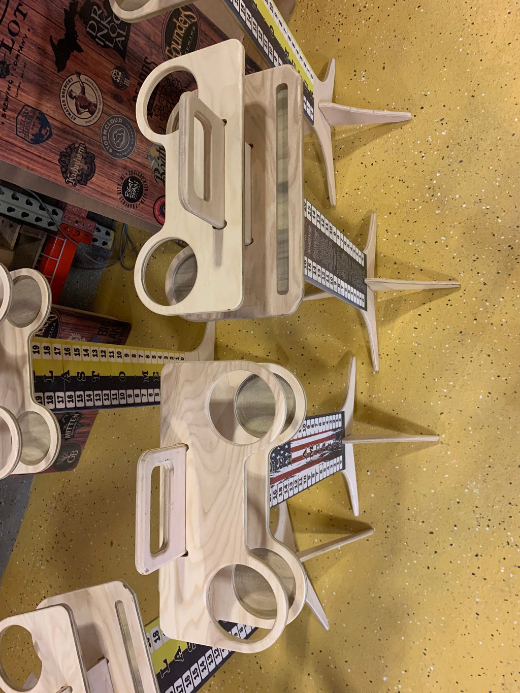 10 pack! League Bundle Cornhole Score board/drink holder / iPad holder - qty of 10 / free ship!