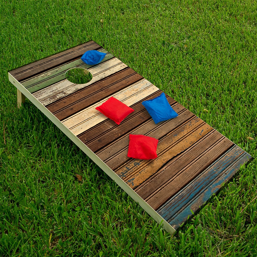 Wood Panels - Cornhole Board Wrap - Set of 2
