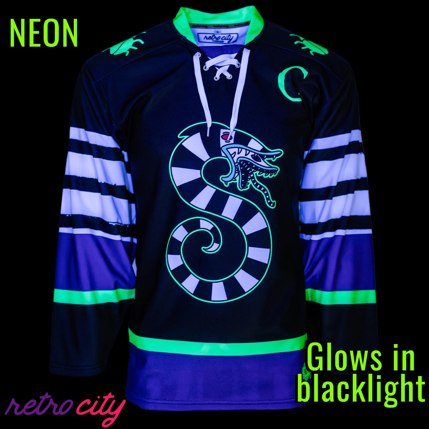 Poltergeist Lace-Up Hockey Jersey Sweater NEON