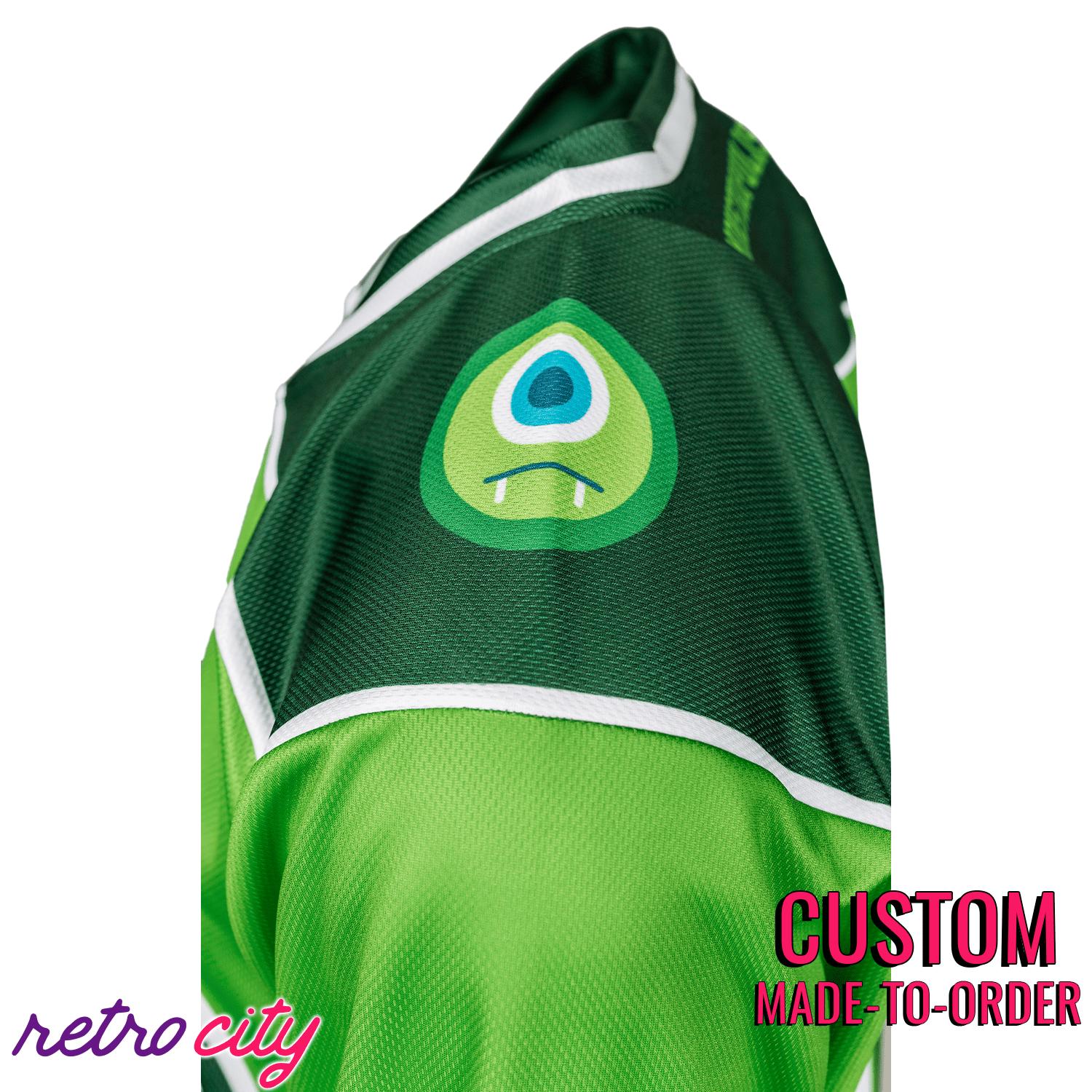 Monstropolis Monsters Hockey Jersey Sweater (Green)