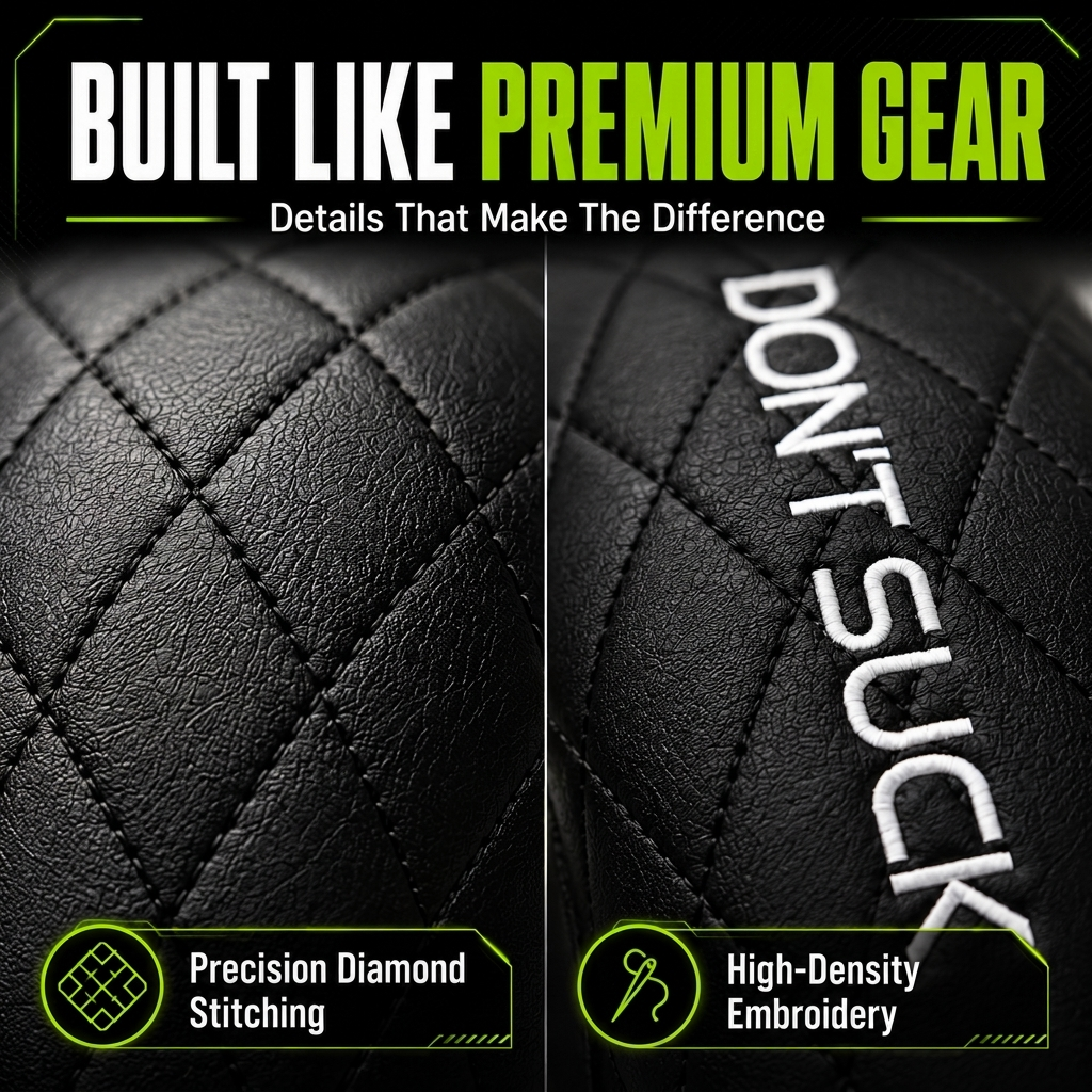 Don’t Suck™ Driver Headcover — Premium Black Diamond Quilted Fit (460cc)