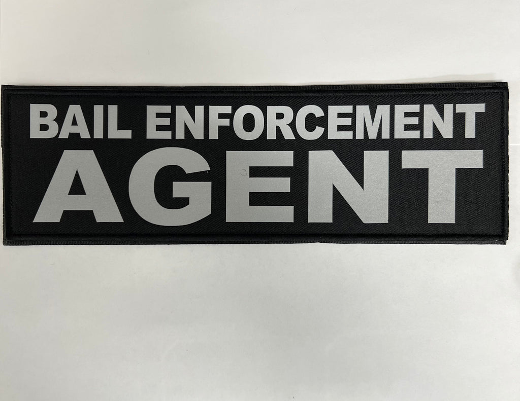 BAIL ENFORCEMENT AGENT Patches (3” x 10”) Hook and Loop (single)