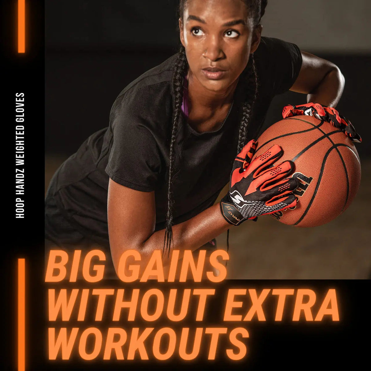 Hoop Handz Weighted Basketball Gloves | Heavy | Increase Hand Speed