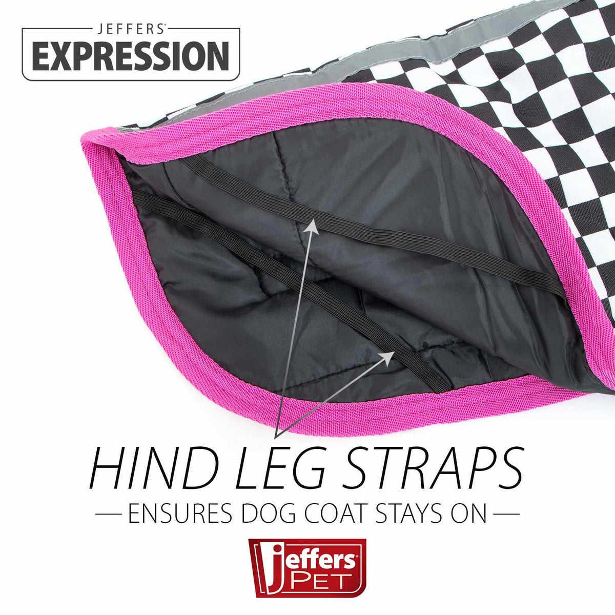 Jeffers Expression 600D Waterproof Ripstop Dog Coat, 240 Grams