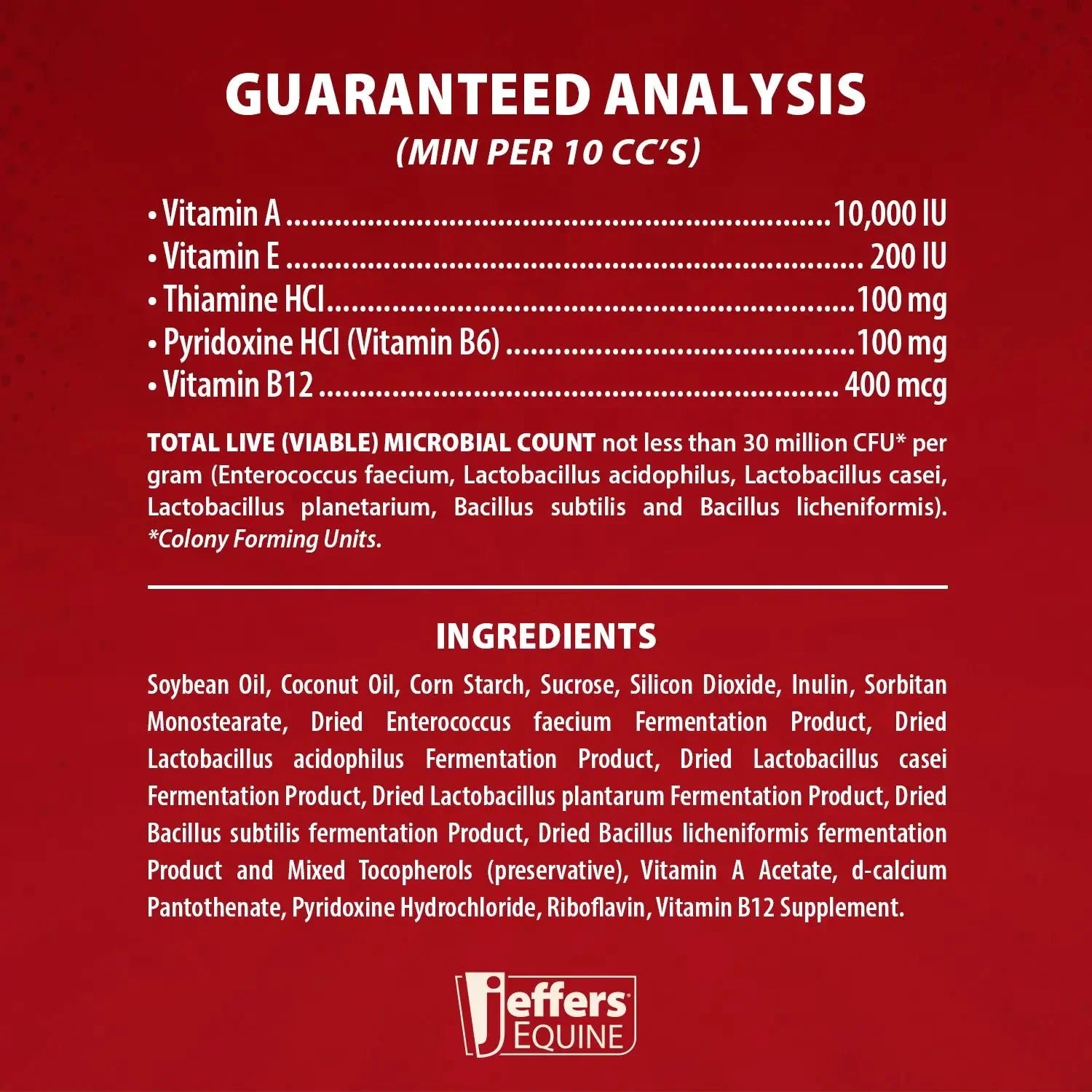 Jeffers Probiotic Gel for Horses, 2 Dose Syringe